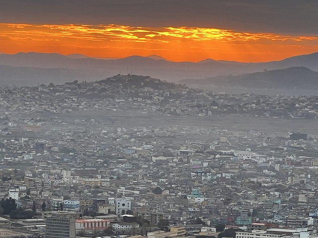 Antananarivo (Madagascar) al atardecer