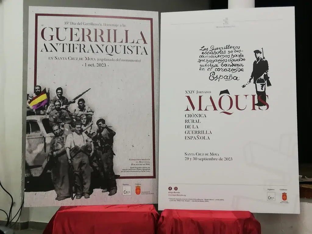 "Jornadas el maquis en Santa Cruz de Moya. Crónica rural de la Guerrilla Española". Foto de La Gavilla Verde