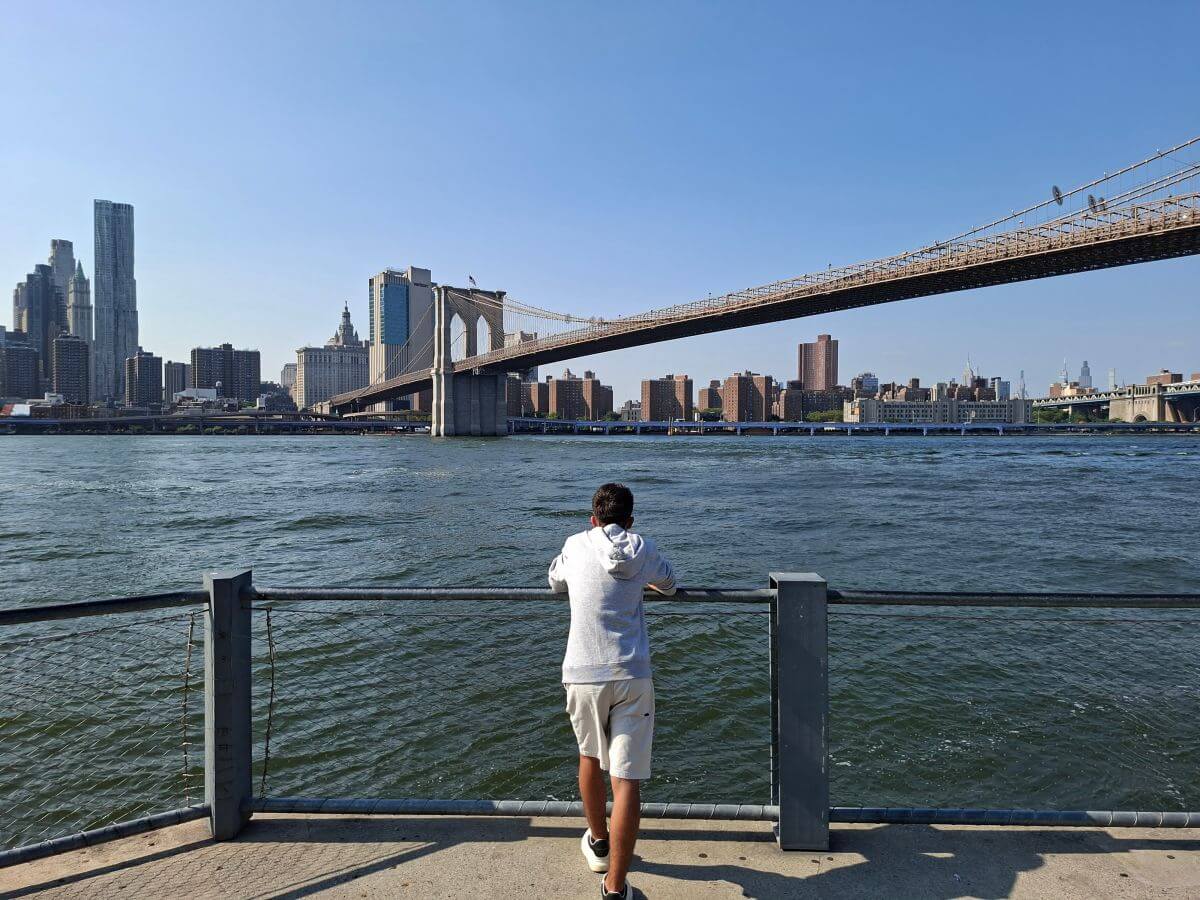 Panorámica del Brooklyn Bridge Panorámica del Brooklyn Bridge