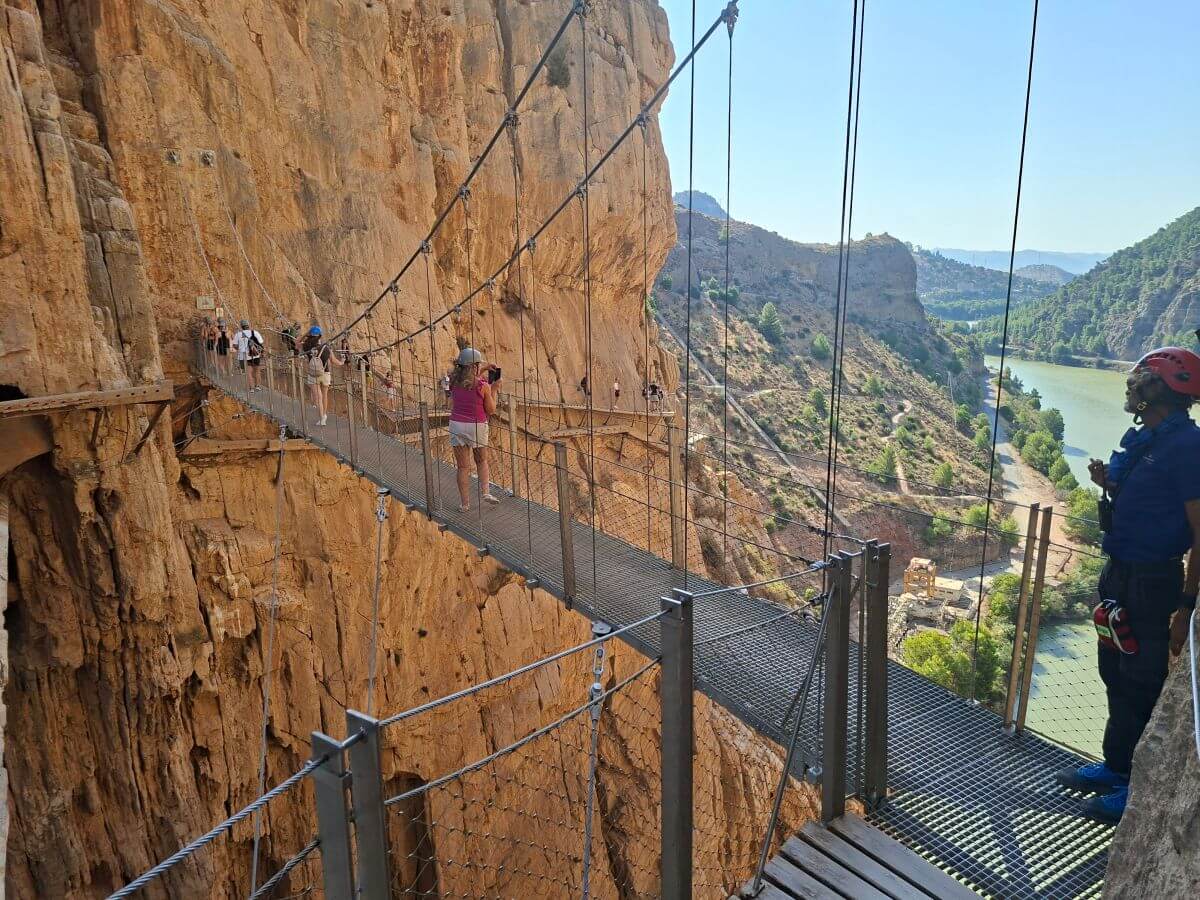 Puente colgante del Caminito del Rey Puente colgante del Caminito del Rey
