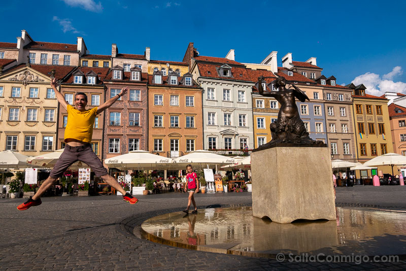 Varsovia Polonia Sirenita Salto