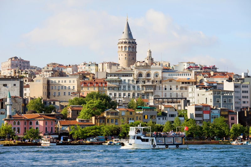 Barrio de Beyoglu y la Torre de Gálata