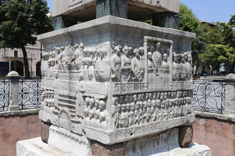 Base del Obelisco de Teodosio en el Hipódromo de Constantinopla