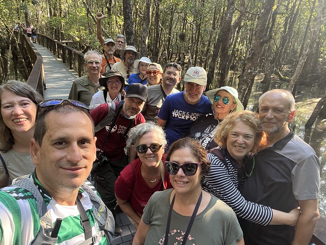 Sele con su grupo de viaje de autor en Australia