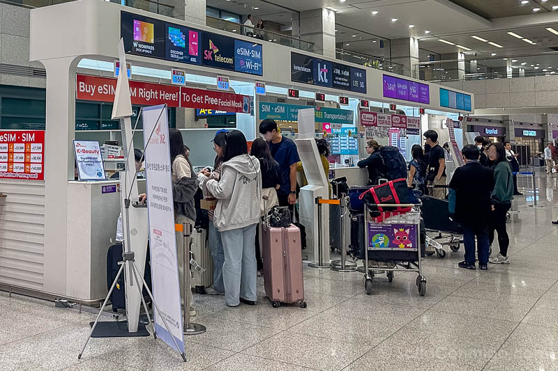 Internet en Corea del Sur Seul Incheon Mostradores