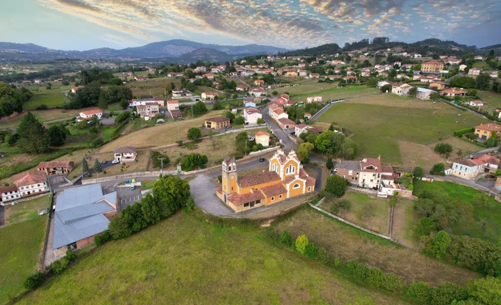 Valdesoto desde las alturas. Por IMAG3S.