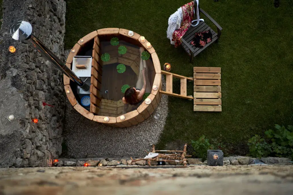 Ofuro japonés en el caserío Montehermoso, Álava