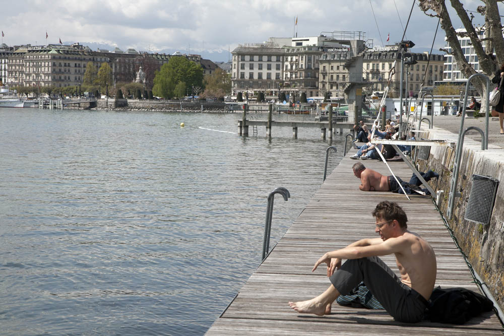Los baños de Pâquis, imprescindibles en verano