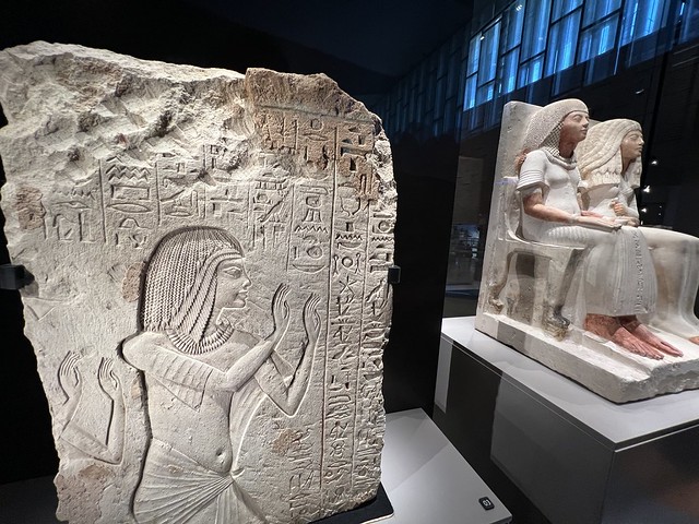 Interior del Gran Museo Egipcio (GEM) en El Cairo (Egipto)