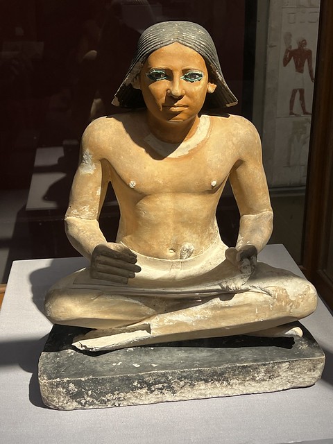 El escriba sentado en el Museo de Egipto (viejo museo de El Cairo en Plaza Tahrir)