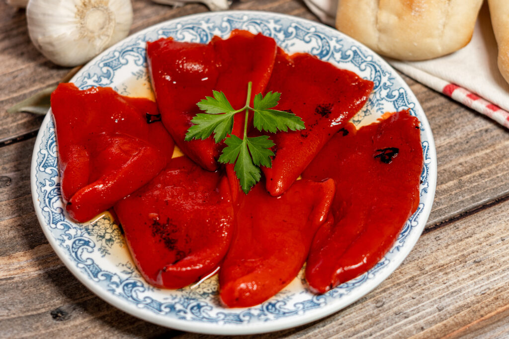 Pimientos del piquillo típicos de Navarra