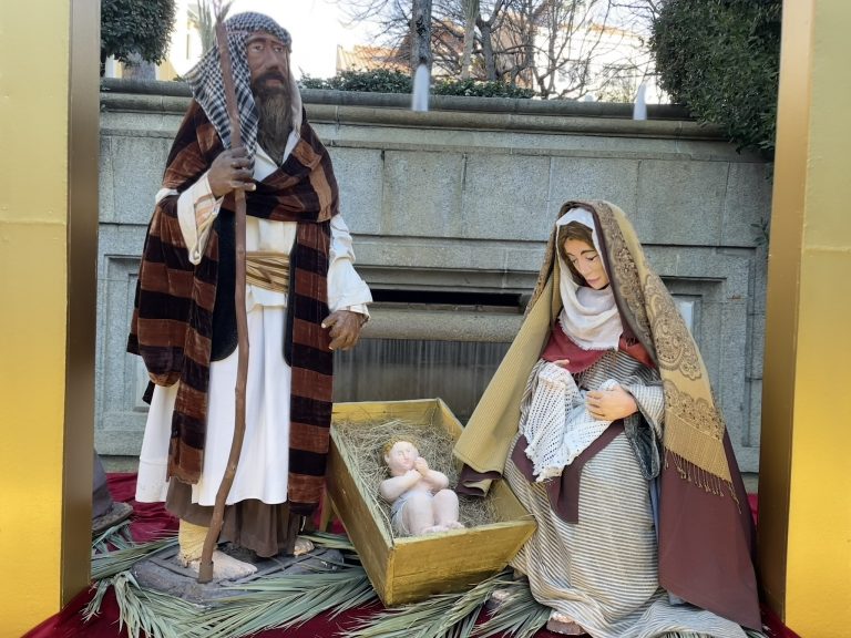 Escena del belén monumental de San Lorenzo de El Escorial. Cortesía de la organización.