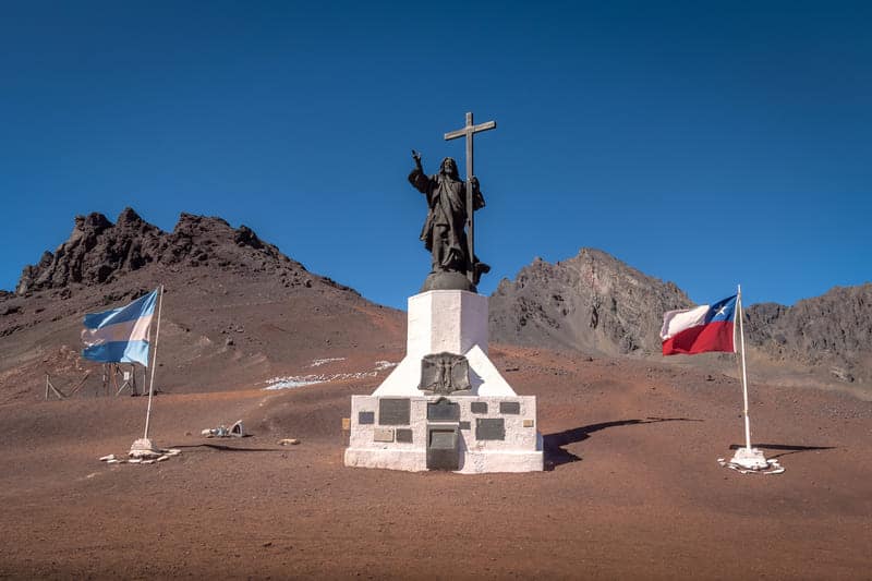 Cristo Redentor de los Andes provincia de mendoza