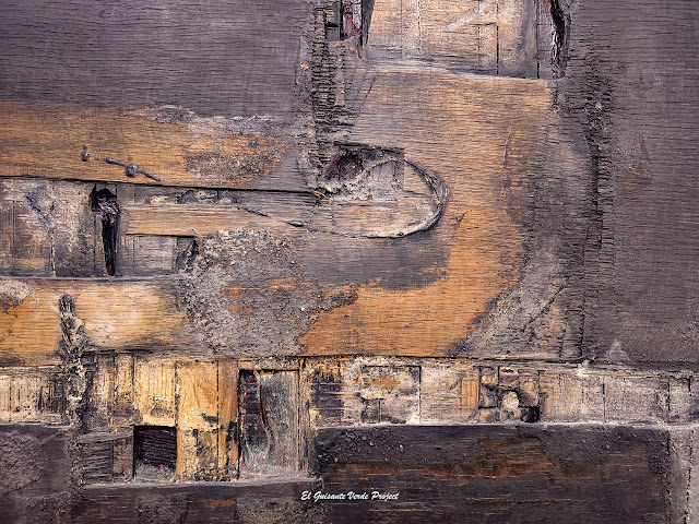 Lucio Muñoz "Estructura Verde y Negra" (detalle) - Museo de Arte Abstracto Español, Cuenca, por El Guisante Verde Project