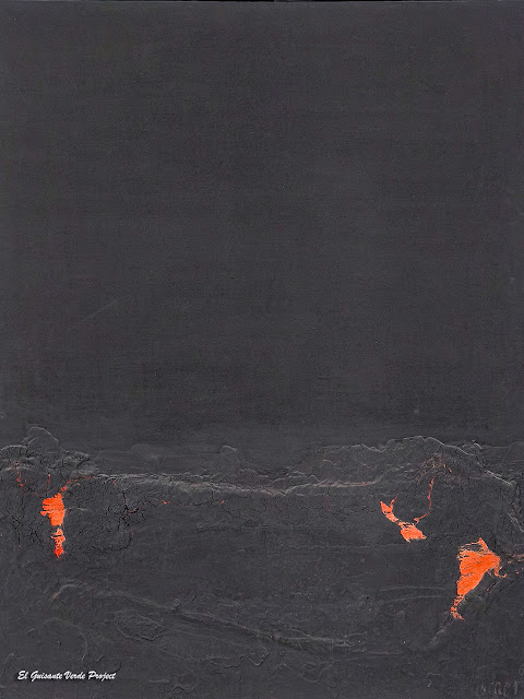 Torner "Negro con algo Rojo" (detalle) - Museo de Arte Abstracto Español, Cuenca, por El Guisante Verde Project