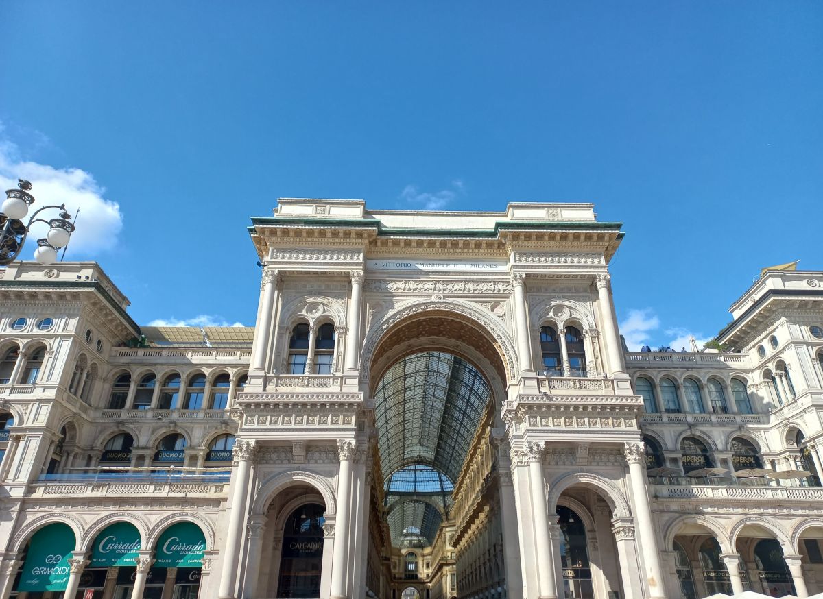 Entrada a la Galería Vittorio Emanuele II