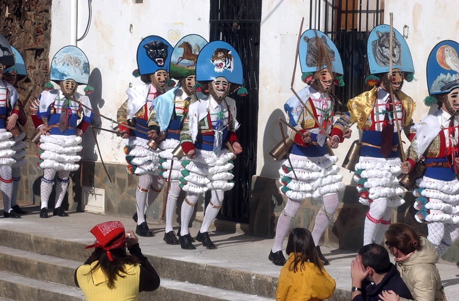 Detalle del carnaval de Laza