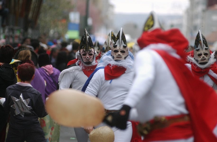 Escena del carnaval en Xinzo de Limia
