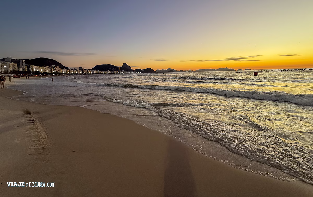 amanecer Copacabana, Rio de Janeiro, Brasil