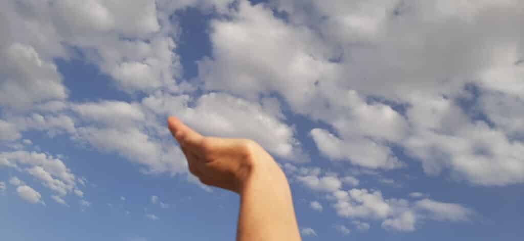 Imagen del cielo nublado desde Finca Sotomar.