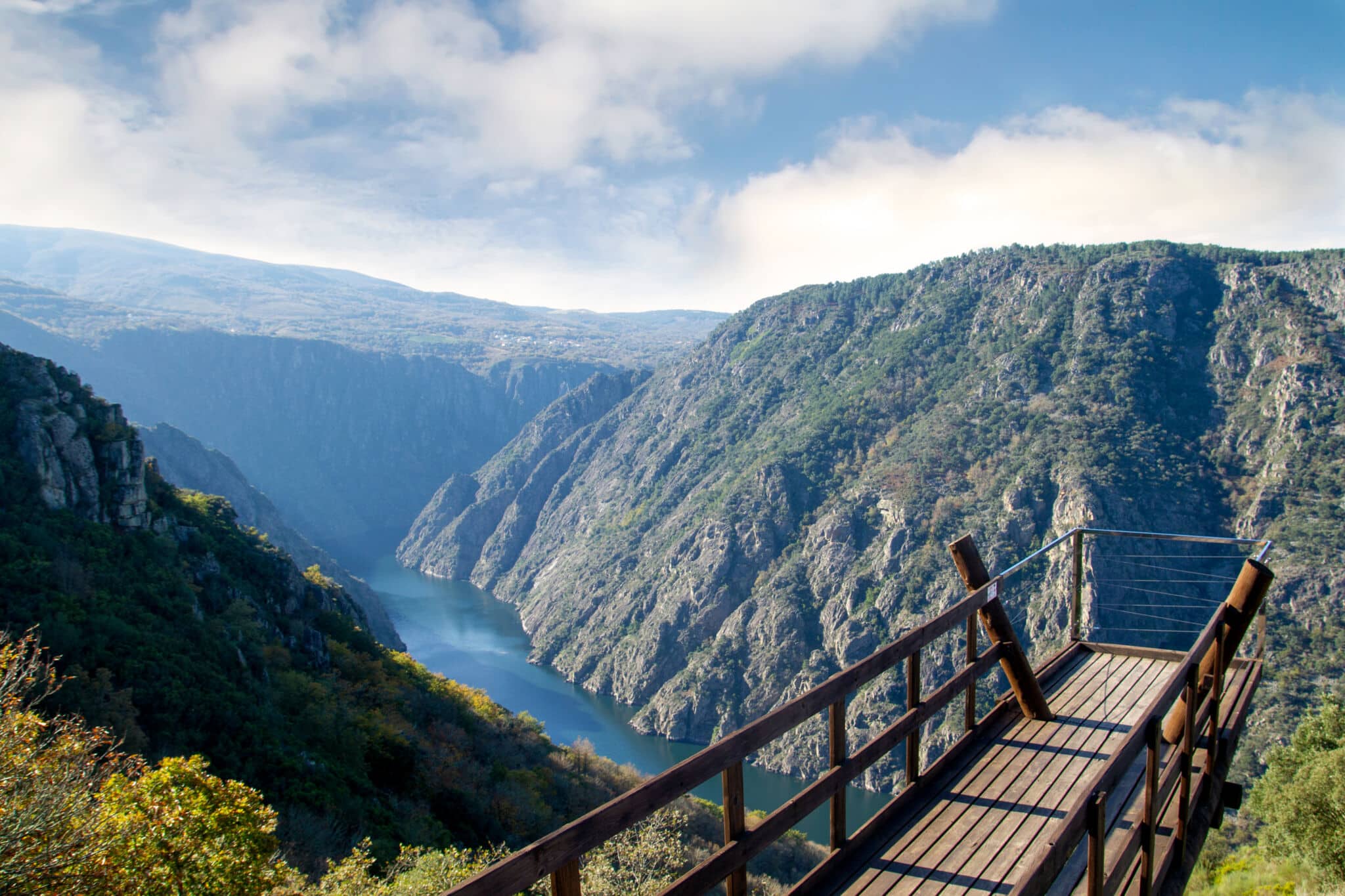 Mirador en la Ribeira Sacra.