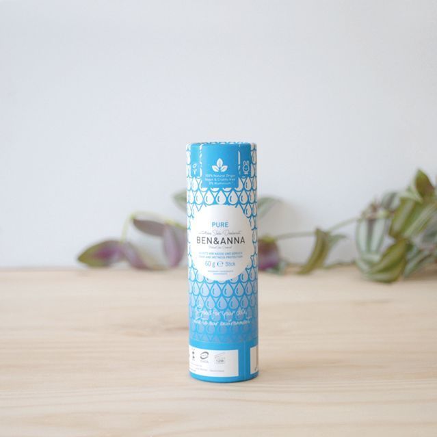 Desodorante sólido Pure sin plástico.