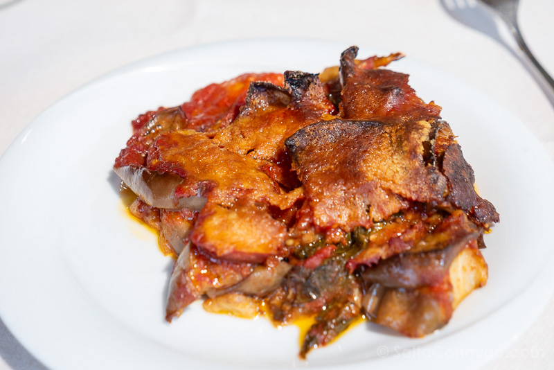 Donde Comer en Trapani Cantina Siciliana Parmigiana Melanzane