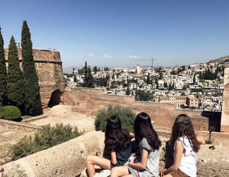 Vistas del Albaicín dese la Alhambra