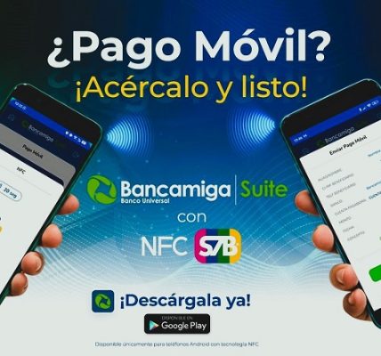Bancamiga impulsa pagos móviles con NFC en alianza con Suiche 7B - FOTO