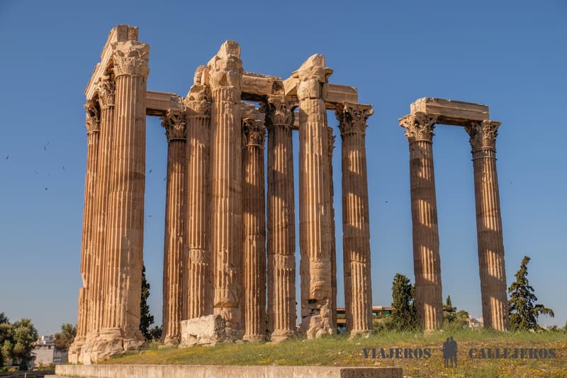 Templo de Zeus en la ruta por Atenas en 3 días