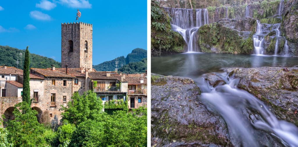 Santa Pau. Por: Rolf G. Wackenberg. / Salt de Can Batlle. Por: davidboixo.