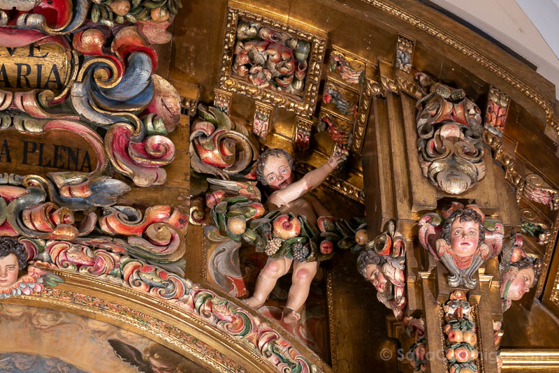 Monasterio de San Placido Madrid Retablo Altar Mayor Detalle