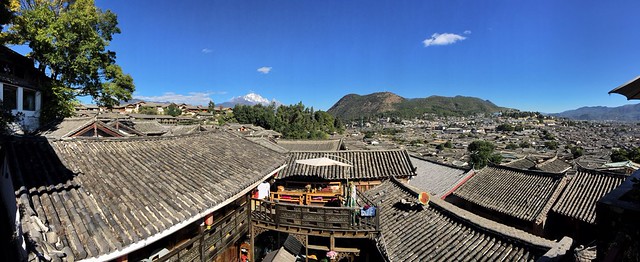 Imagen panorámica de Lijang en Yunnan (China)