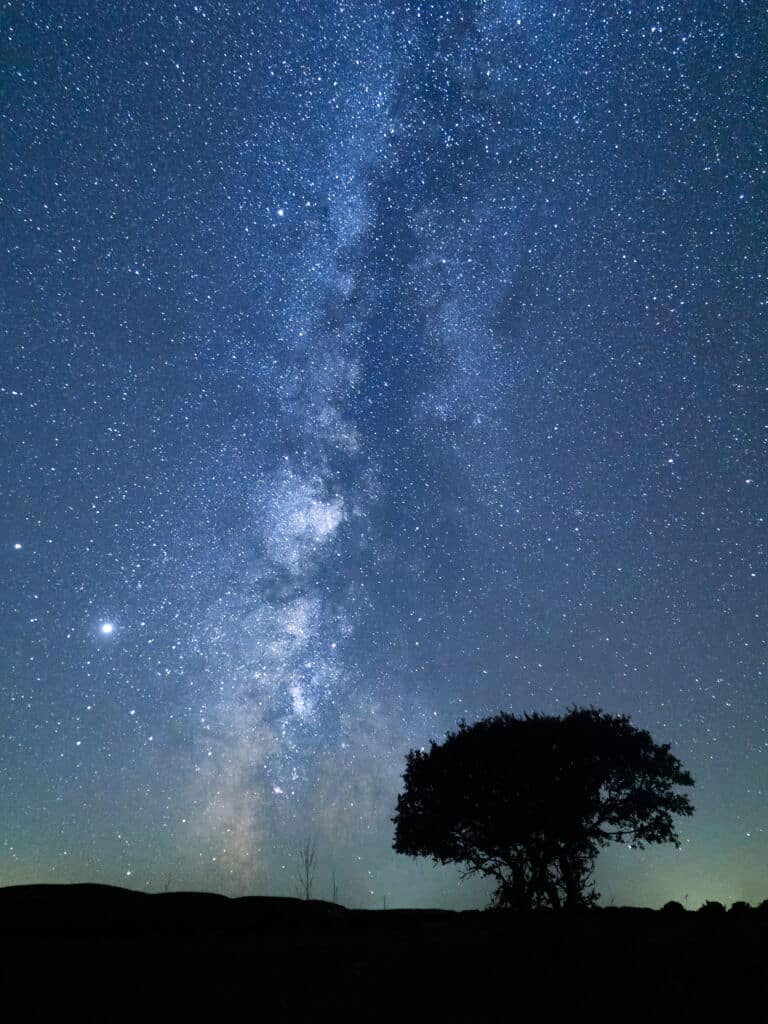 La Vía Láctea en Cabañeros (Ciudad Real). Por lucio