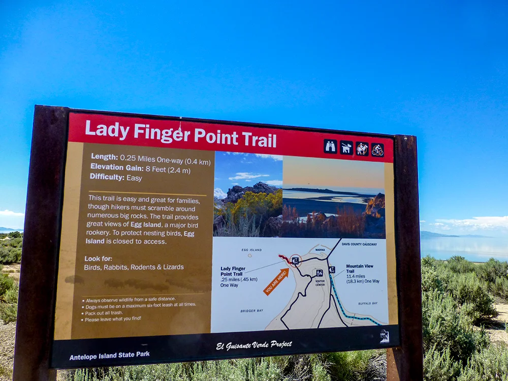 Isla Antílope, Lady Finger Point Trail - Utah, por El Guisante Verde Project