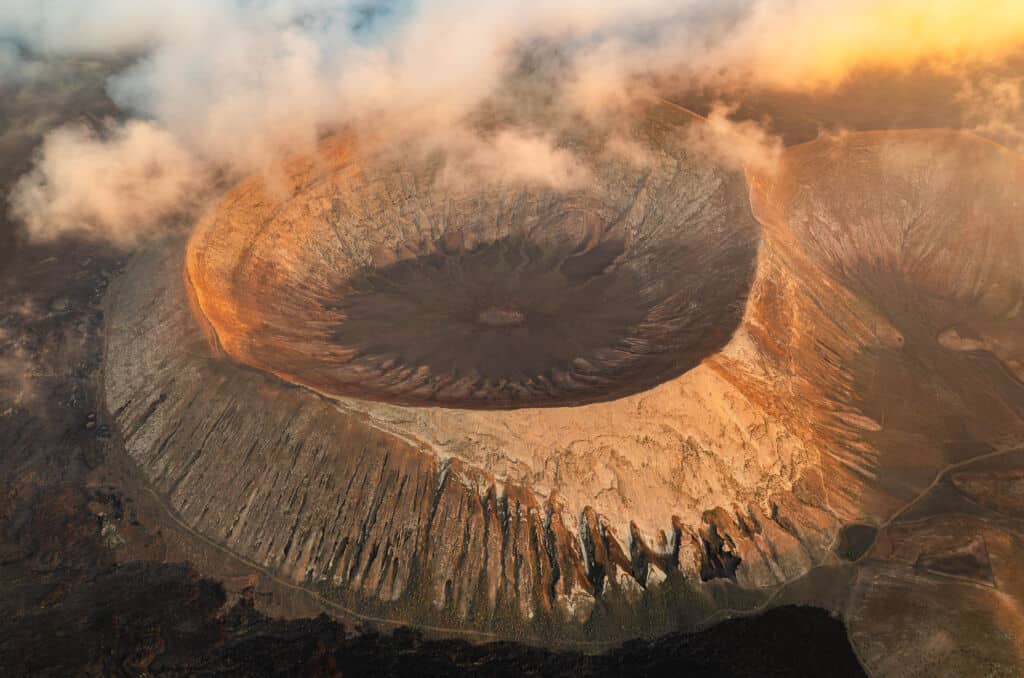 Caldera Blanca, en Lanzarote. Por Vgallery.