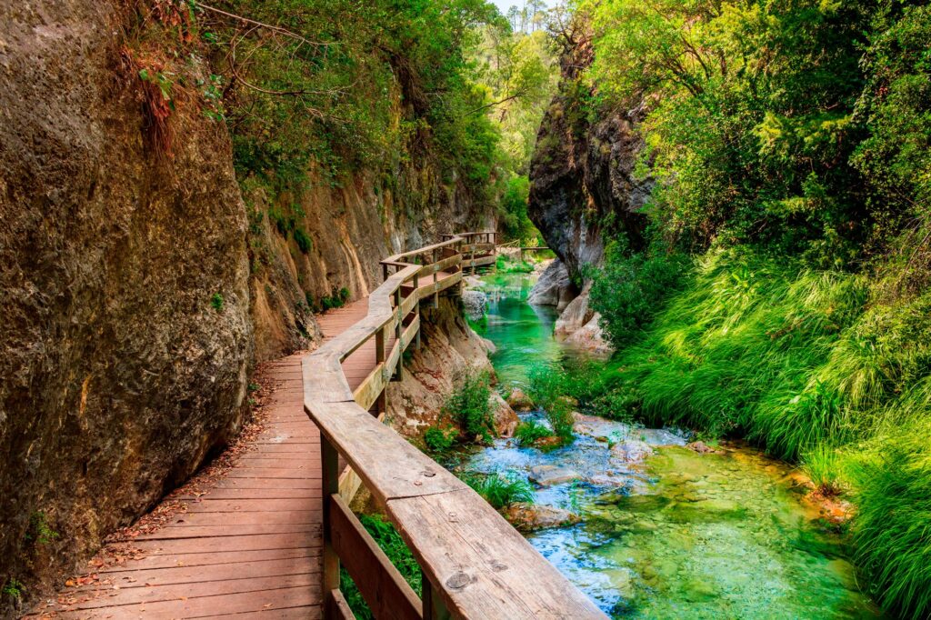 Río Borosa, Cerrada de Elías, en Cazorla, Jaén.