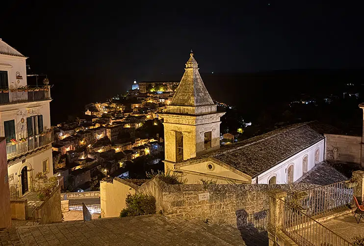 Vistas desde nuestro alojamiento en Ragusa