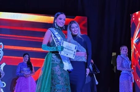 Victoria Valero, Miss Seguridad en gala de La Internacional de Seguros