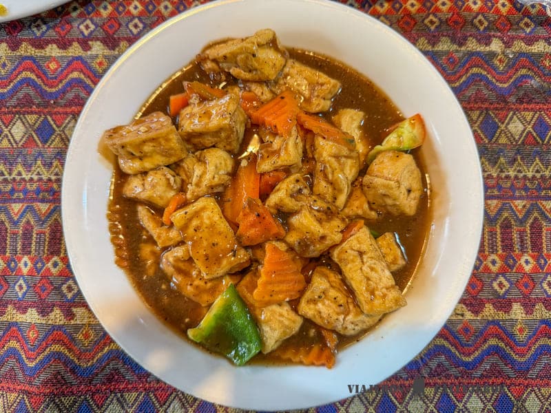 Tofu con pimienta