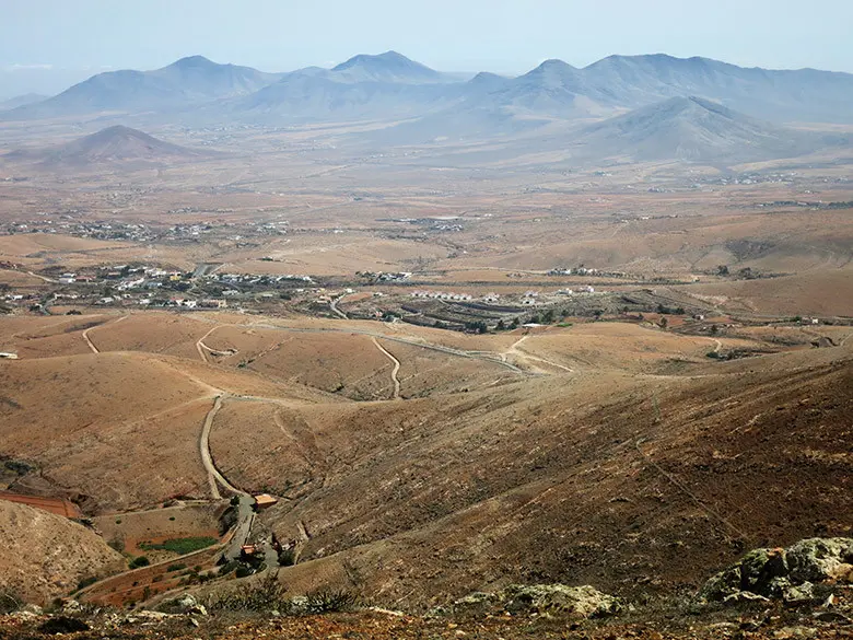Vistas desde el mirador de  Morro Velosa en Betancuria