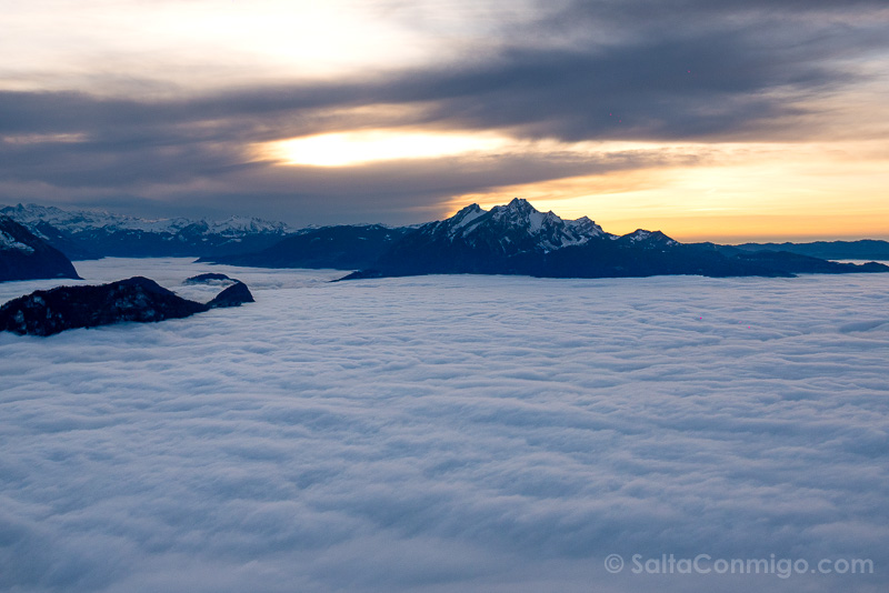 Monte Rigi Mirador Kanzeli Atardecer