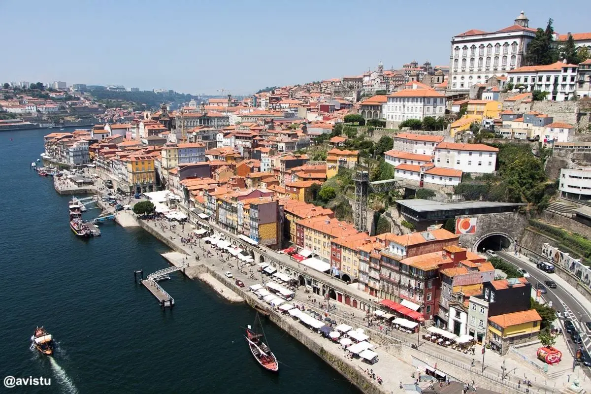 Barrio de Ribeira en Oporto
