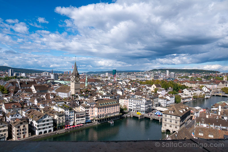 Que Ver en Zurich Grossmunster Torre Vistas