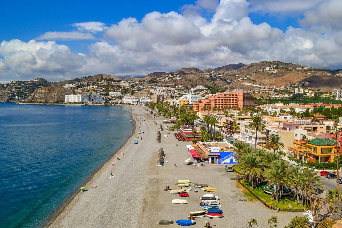 La playa de Almuñecar