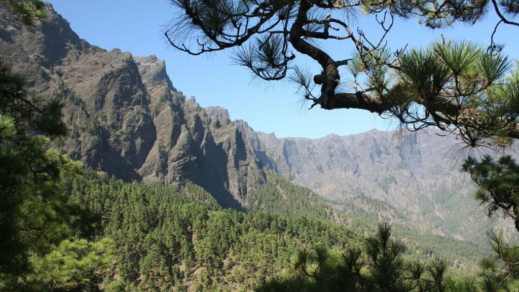 Mirador de Los Brecitos. Parque Nacional de La Caldera de Taburiente en La Palma. Por IVÁN VIEITO GARCÍA.