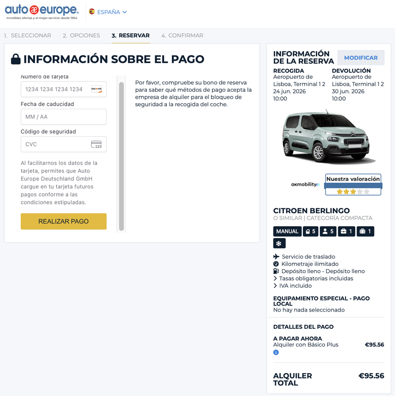 datos de pago