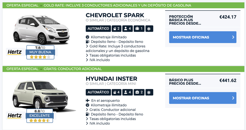 Ofertas Auto Europe