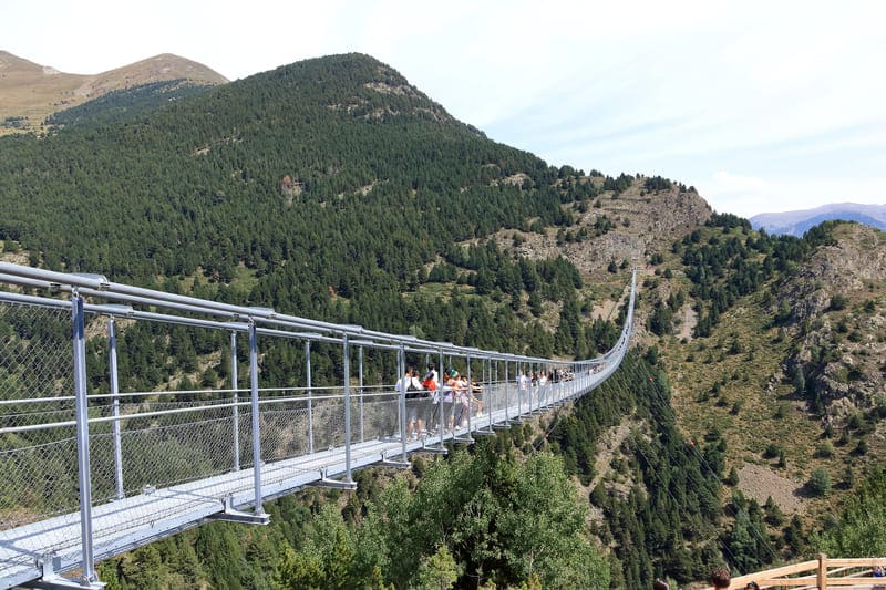 Puente tibetano de Canillo