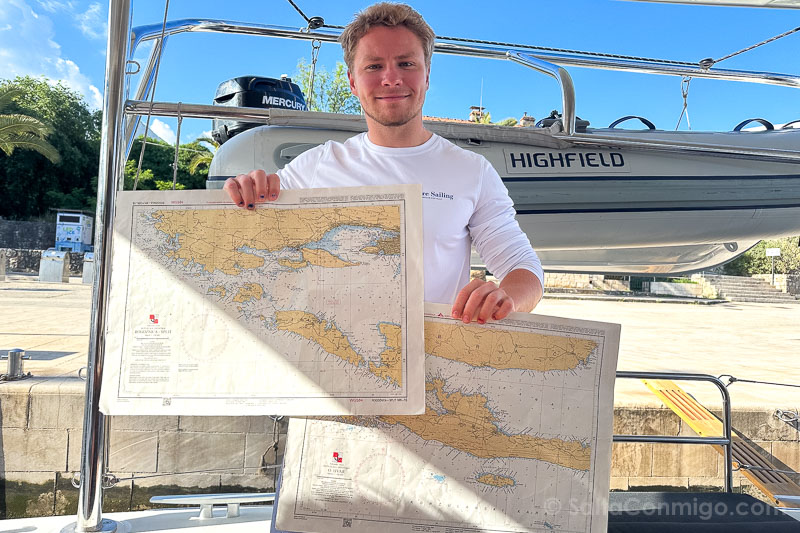 Viaje en barco por Croacia  Catamaran Julius Mapa